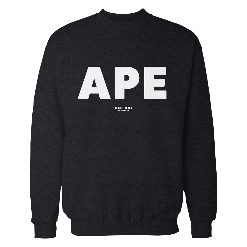 APE Sweater Black - Boi Boi Shop